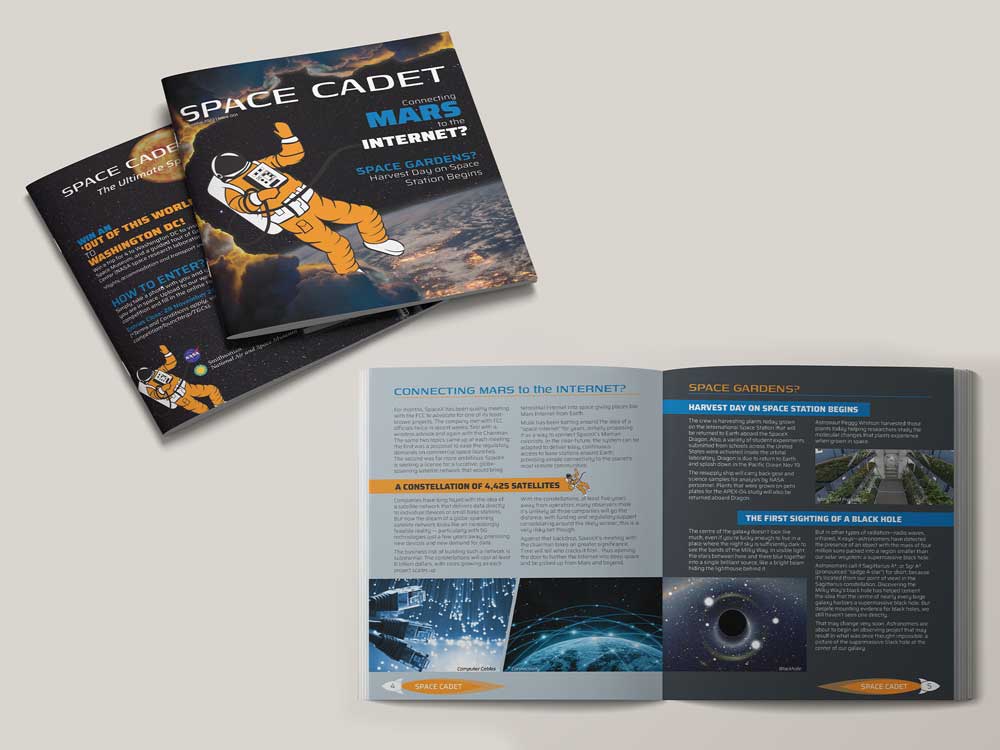 Space Cadet Magazine Layout